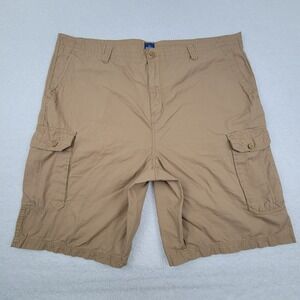 Nat by Nat Nast Cargo Shorts‎ Mens 48 Measures 46 x 11 Khaki Cotton **READ